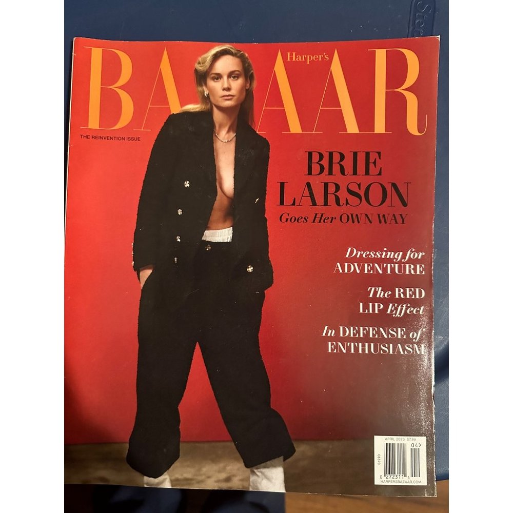 HARPER'S BAZAAR APRIL 2021 BRIE LARSON